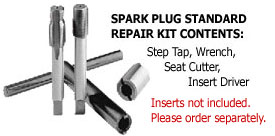 M14x1.25 Car Spark Plug Thread Repair w/Box Tap Wrench Tool Kit Universal Steel 